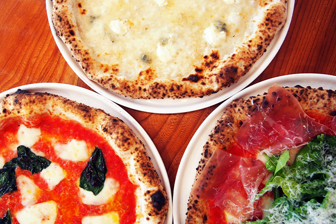 ピザ3種類の画像